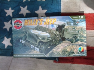 A01322  Willys MB Jeep met Trailer